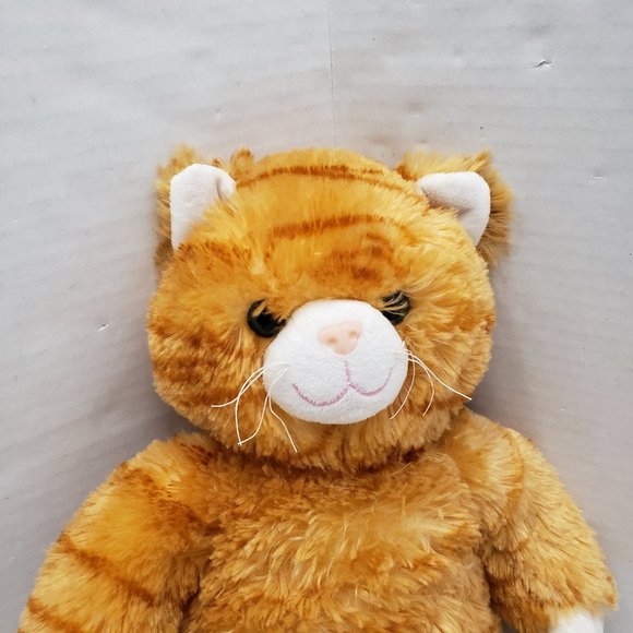 Build A Bear Orange Tabby Cat Kitty Plush Animal - Picture 8 of 9